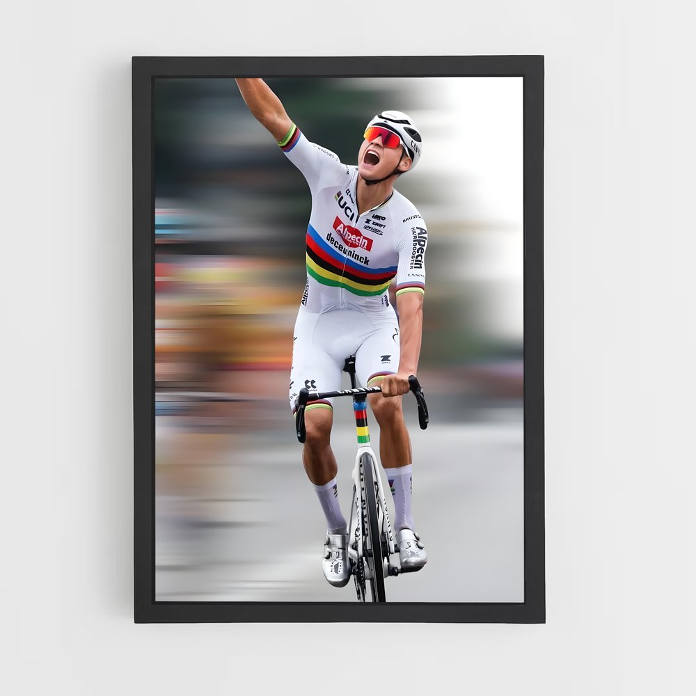 Poster La Victoire de Mathieu – affiche Cyclisme (vue 2)